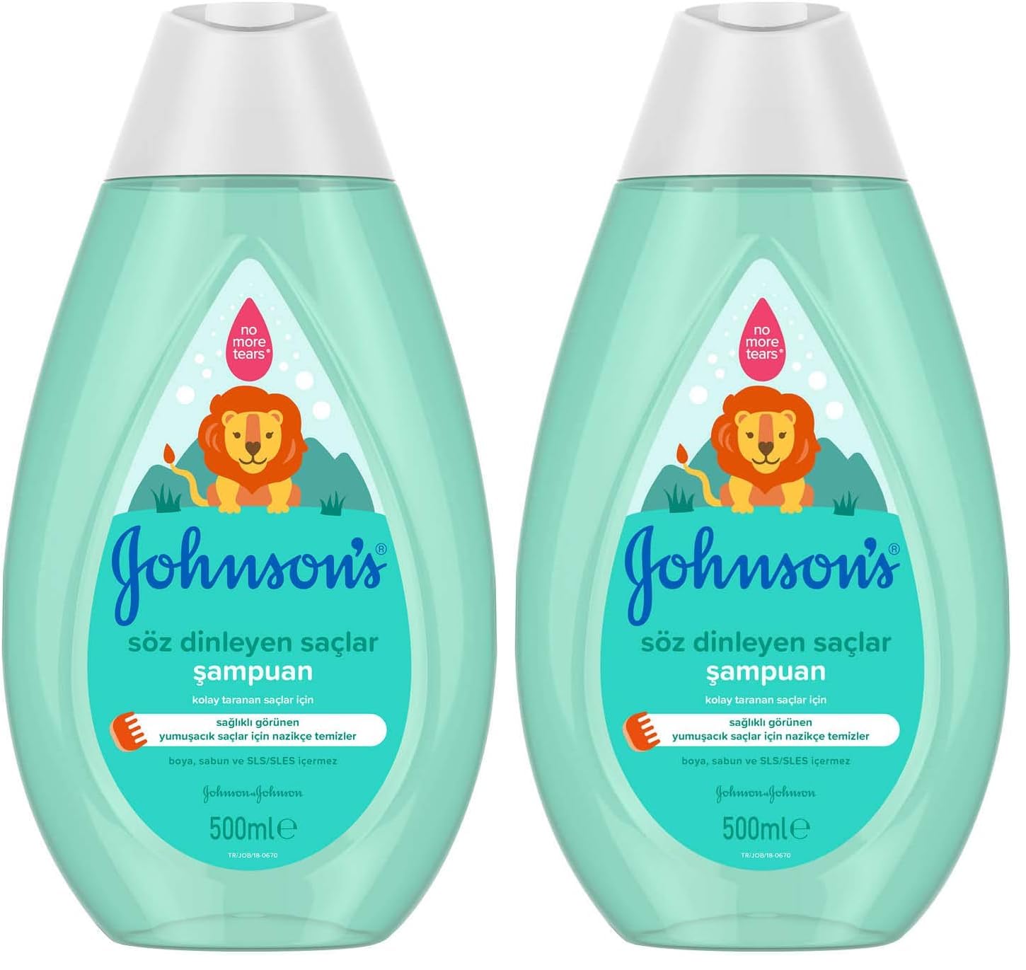 Johnson's Baby Söz Dinleyen Saçlar Serisi Kremli Şampuan, 500 ml (2 paketi)