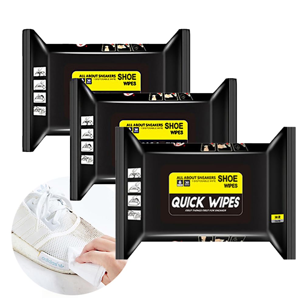 UNEED-GCY Einweg-Schuhtücher Set - Travel Portable Disposable Sneakers Cleaning Wet Wipes White Shoes Artifact -Quick, Easy & Disposable Cleaner