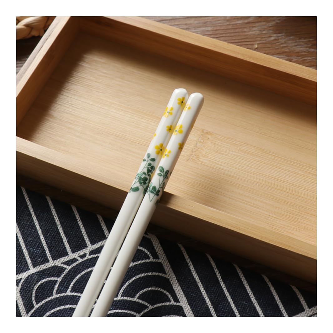 Baguettes en Porcelaine, Lot de 10 Paires, en céramique de Haute qualité, réutilisables, Classiques, Traditionnelles, élégantes, lavables au Lave-Vaisselle. D (f) (d, Taille Unique)