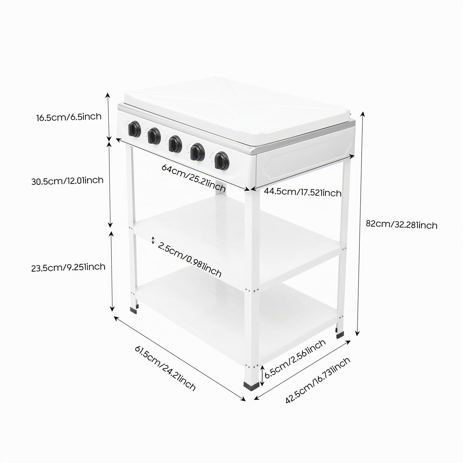 Plaque de cuisson à gaz 5 feux, réchaud de camping portable, réchaud à gaz pour une utilisation en plein air et le camping, robuste et durable