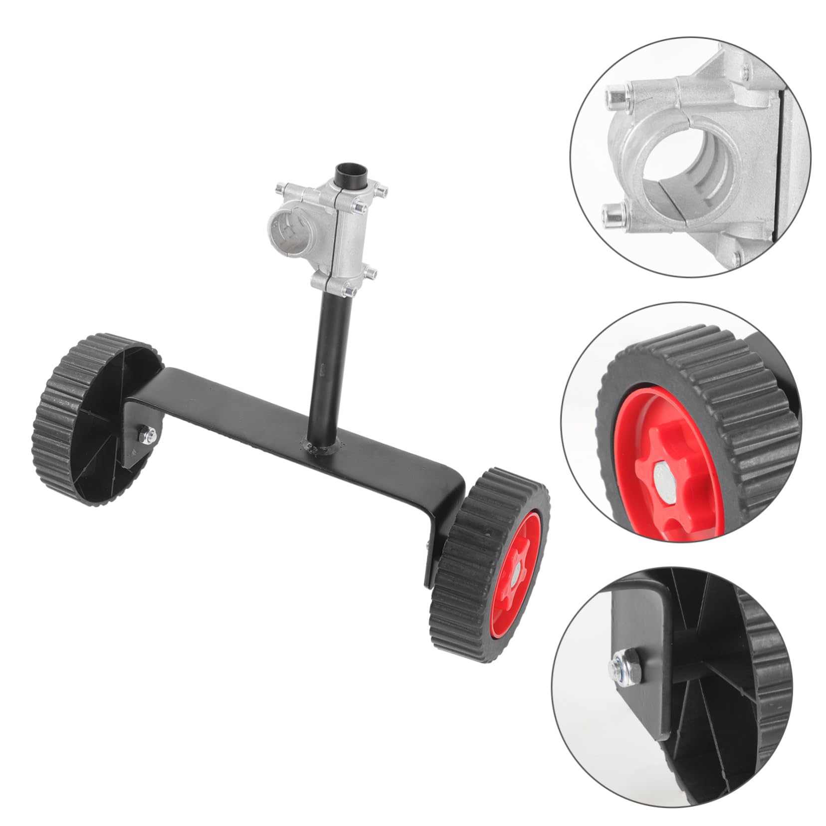 BESPORTBLE Rueda de Soporte para Cortacésped Rueda para Carrito de Jardín de Repuesto Accesorio para Cortacésped para Mantenimiento de Césped