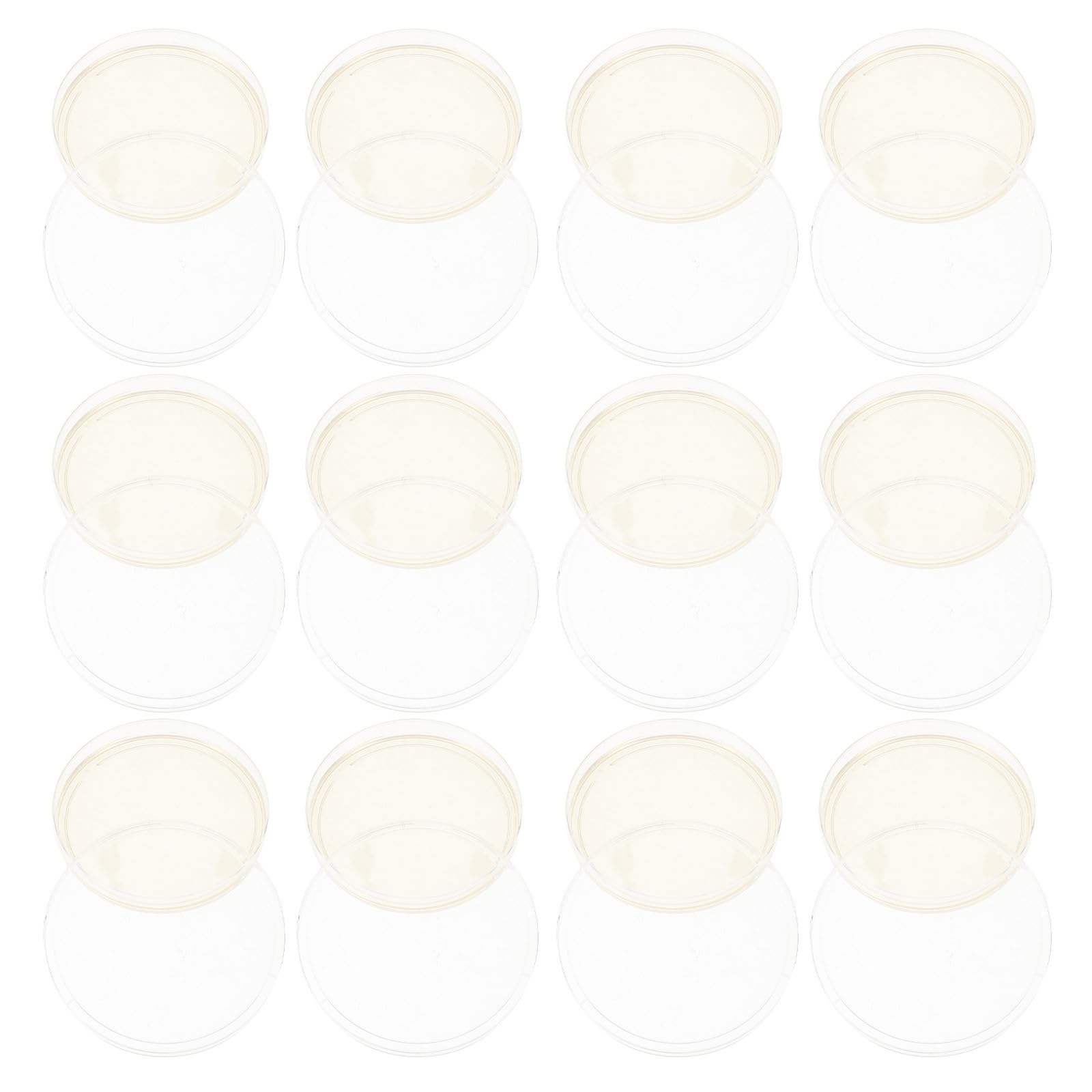 20 Placas de Petri de Agar Nutritivo Esterilizadas de Plástico Ps de 9 Cm Tapas Ajustadas para Cultivo de Microorganismos en Pruebas y Educación