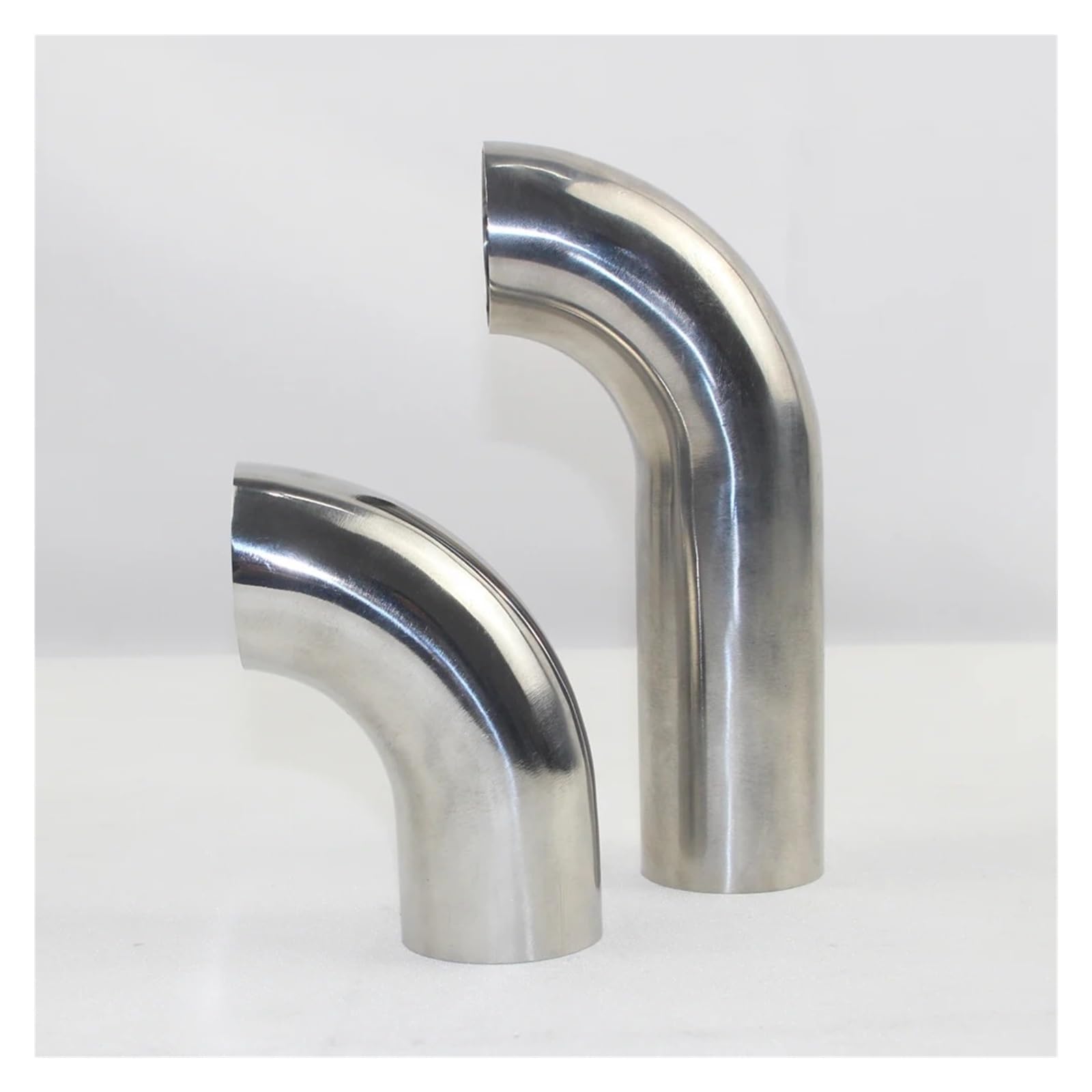 Terminale Scarico Raccordi Per Tubi Saldati Con Estensione Unilaterale 90 Gradi 100 Mm Per Tubi In Acciaio Inossidabile 304 Raccordi Per Tubi Sanitari Silenziatore(102mm x2mm)