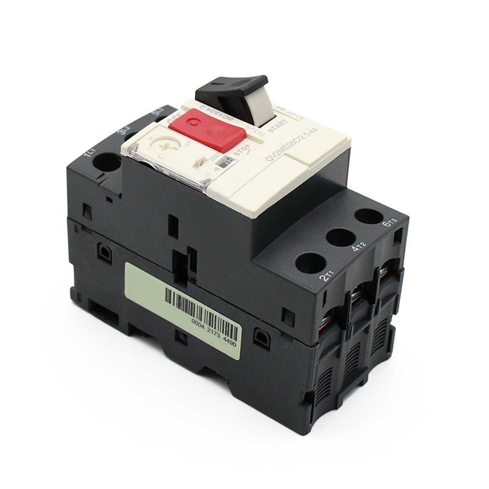 AVSBBYEPS GV2ME Series Motor Protector Circuit Breaker Starter Push Button 3P Thermal Magnetic Type 1Pcs(GV2-ME06C)