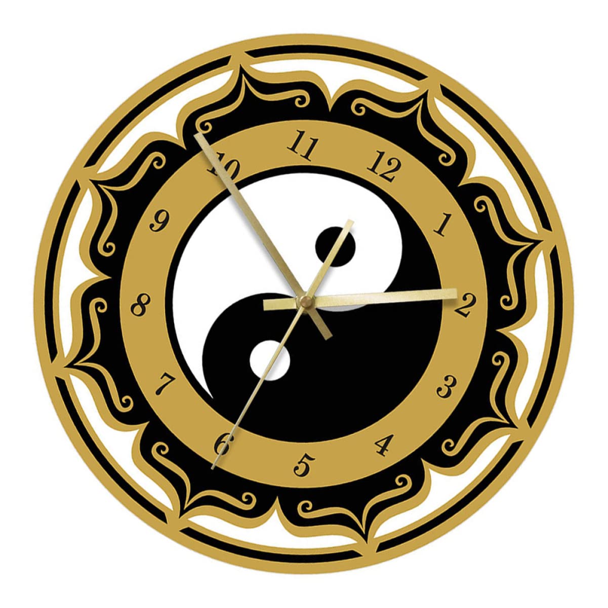 Horloge murale silencieuse Cabilock en acrylique pour rompre la monotonie de vos murs