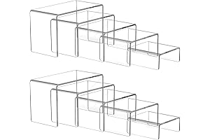 Ouskr Acrylic Risers for Christmas Village Platform Display
