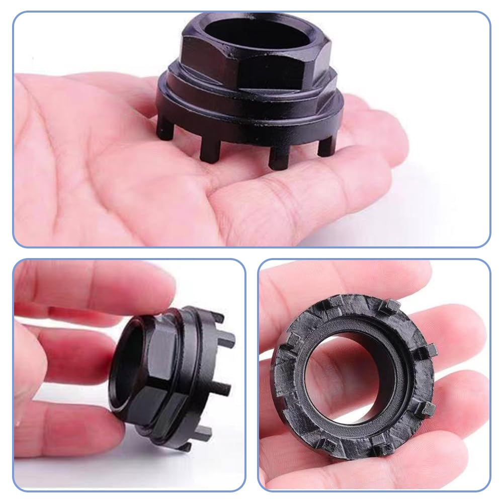 Nihoodering Lockring Tool Bottom Bracket Cup Tool 8-Tooth Splines Bottom Bracket Tool for Bicycles Motorcycles ETC - Image 3