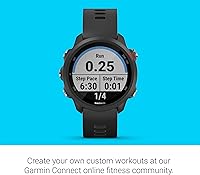 Vista 5 de Garmin Forerunner 245 Music, GPS Running Smartwatch with Music and Advanced Dynamics, Black (Renewed)