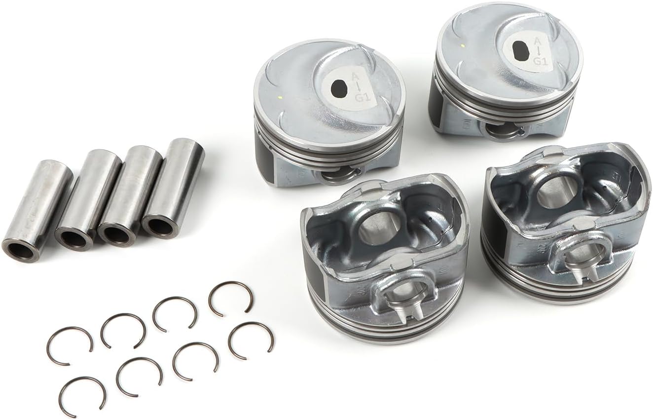 4PC Engine Pistons Rings Kit 23410-2G410 for Kia Optima Sorento Hyundai Sonata 2014-2020 G4KH 2.0L Turbo Direct OE Replacement