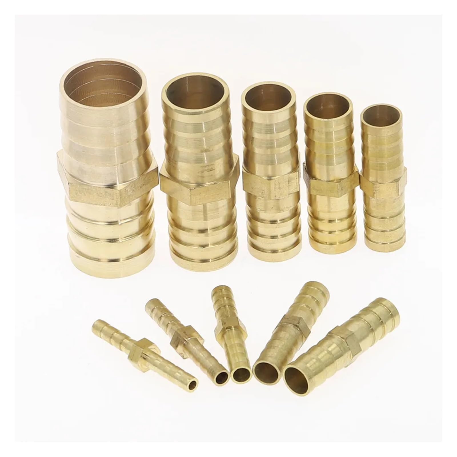 2 szt. mosiężne złączki do rur z kolcami, 3, 4-drożne, węży miedzianych o średnicy 4 mm, 5, 6, 8, 10, 12, 16, 19, wodnych Pagoda(L 2 Way,19MM Barb)