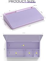 Vista 43 de TOWON Desktop Glass Whiteboard with Basic Calculator, 12 Digit LCD Display, Desk Organizers with Accessories for Office, Home, School Supplies