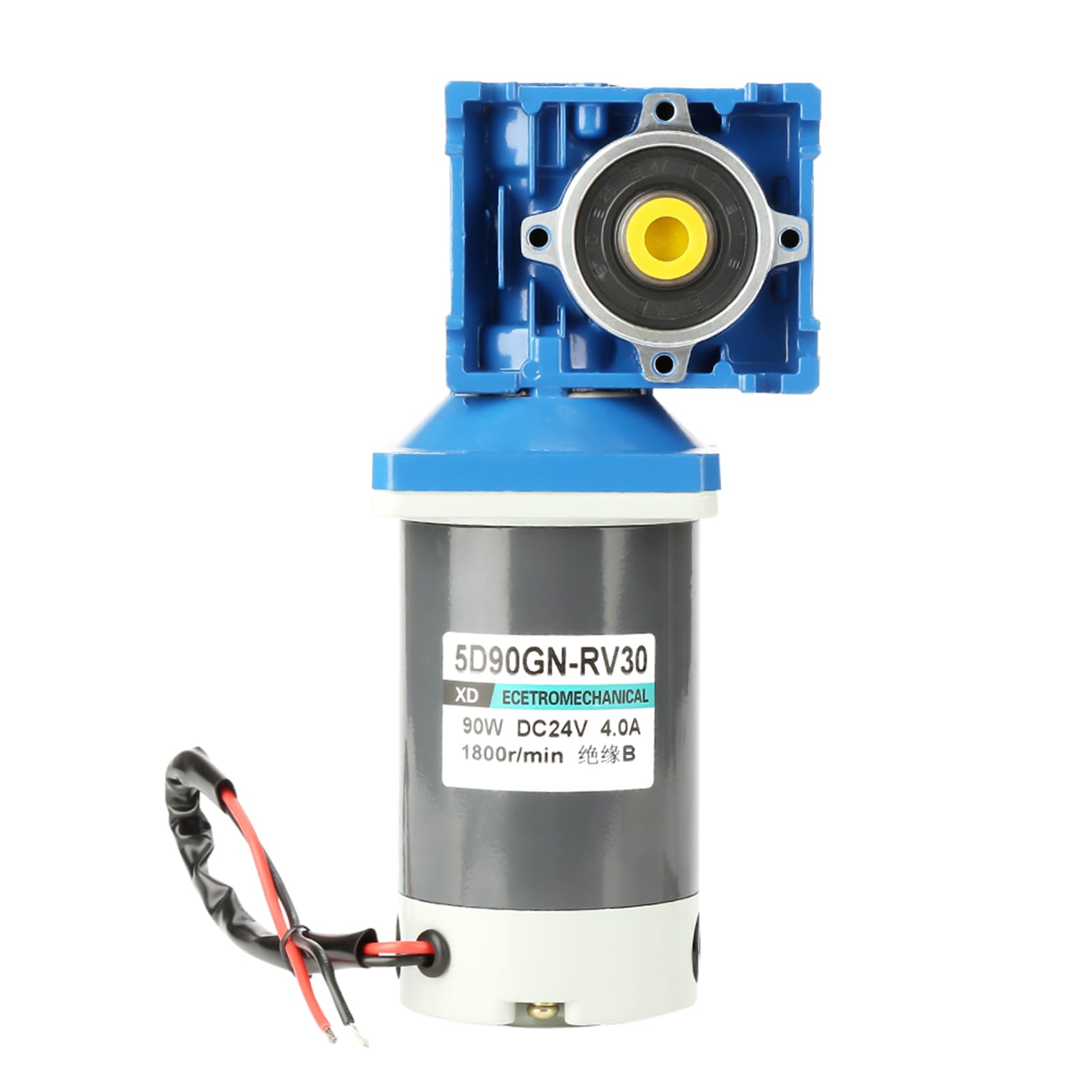 Motor de Desaceleración del Motor Motor de Repuesto para Engranaje Helicoidal 5D90Gn Rv30, Motore Motoriduttore Motores Neumáticos (Relación de reducción del reductor RV 80K)