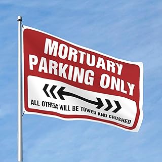 Outdoor Bar Decor Mortuary Parking Only Flag Dorm Flags For Girls Cool Stuff For Your Room(152X244CM)