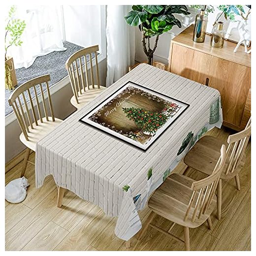 XXDD Enkel bordsduk, färgglatt bollmönster, tvättbar dammtät bordsduk, används för bröllopsbankett A12 150 x 210 cm