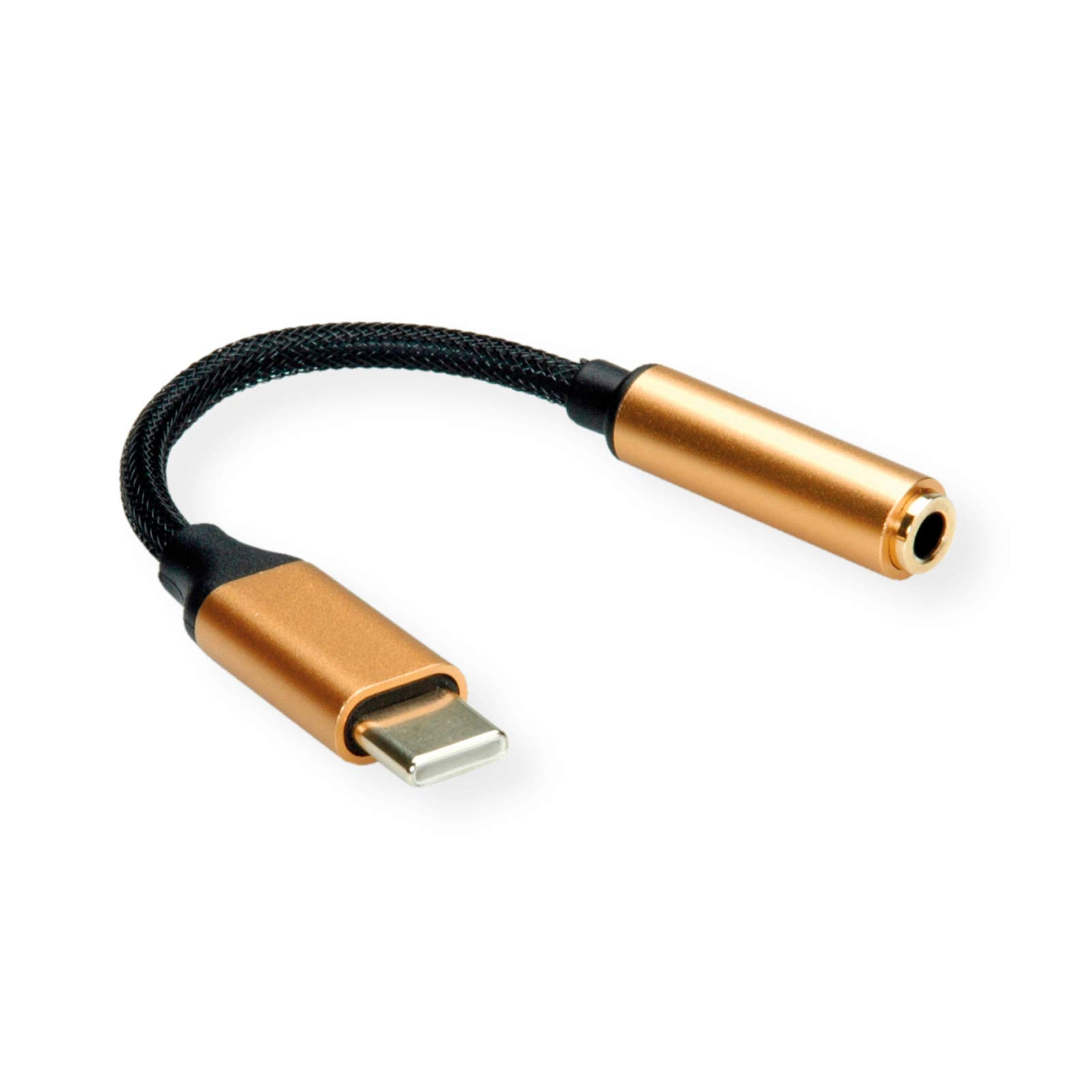 ROLINE GOLD - Adattatore USB tipo C, audio da 3,5 mm, ST/BU, 0,13 m