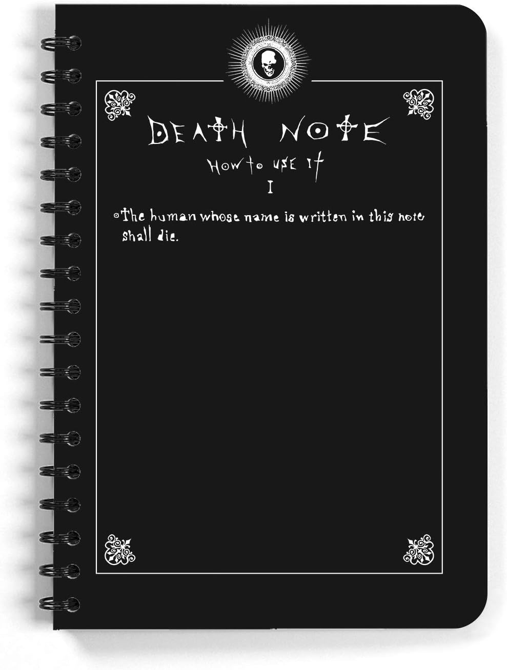 Death Note Anime Sketchbook Rule of Death A5 Spiral Drawing Sketch Book Unruled for Kids Students Gift