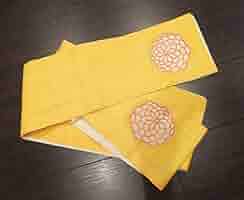 撫松庵　麻　菊透かし柄　半幅帯　黒 撫松庵 麻 菊透かし柄 半幅帯 黒 Amazon.co.jp: 撫松庵麻半幅