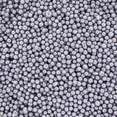 A Pinch Of - 100s and 1000s - Yellow Glimmer Cake Topper Sprinkles - 30g Edible Shimmer Ball Cupcake Decorations - Perfect for Weddings, Christenings & Easter Parties