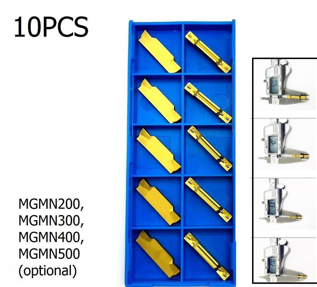 MGMN200 MGMN300 MGMN400 MGMN500 NC3020 Lame scanalate in carburo per lavorazione tornio con forte resistenza all'usura e (MGMN400)