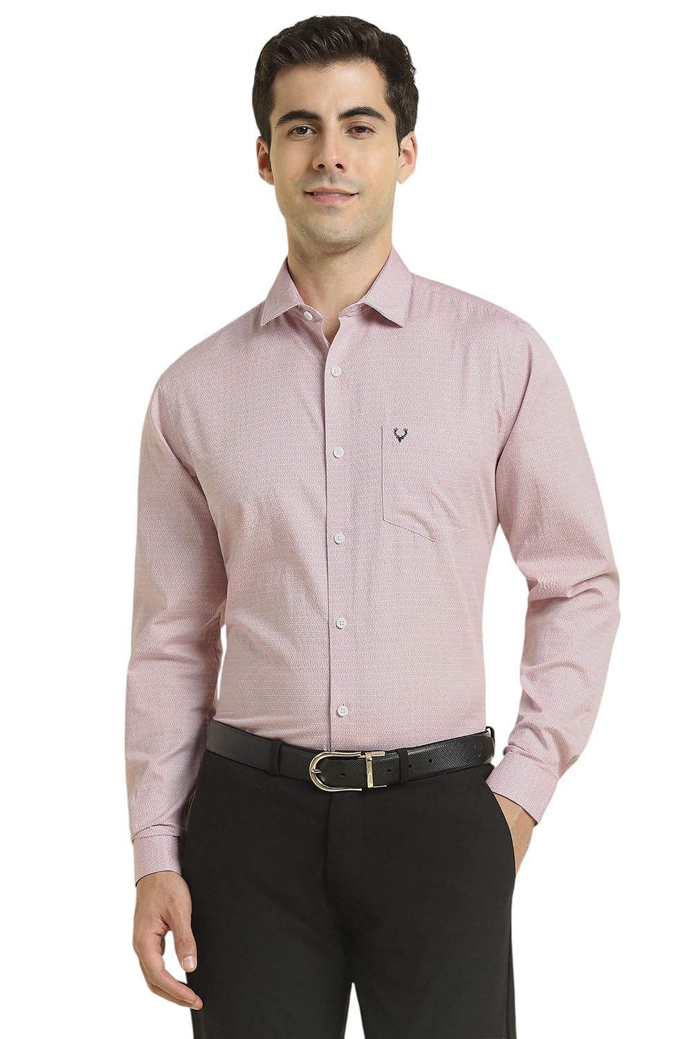 allen solly Men's Regular Fit Ditsy Print Casual Shirt-picture-41