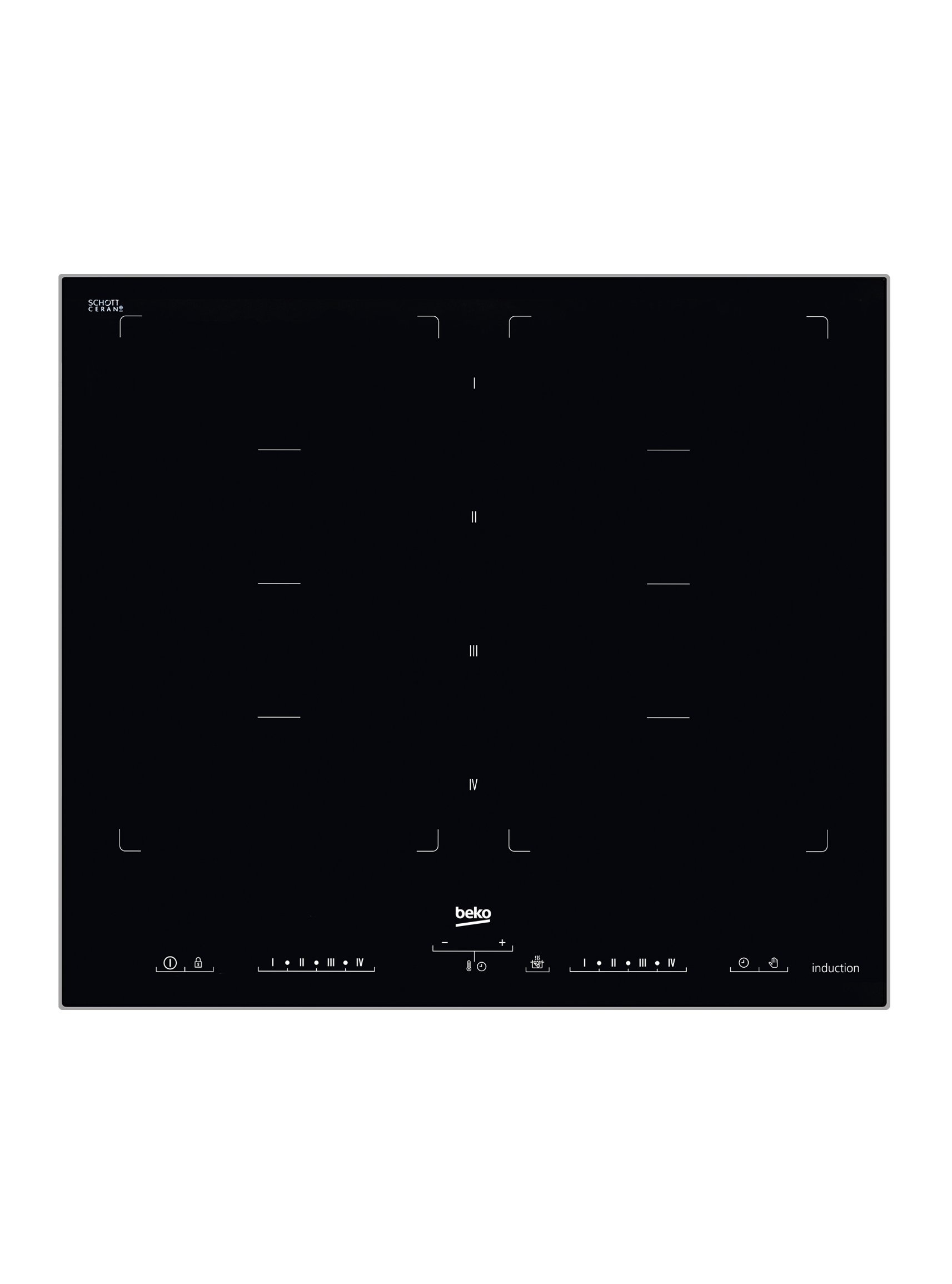 Beko HII 68600 PTX Incasso A induzione Nero piano cottura