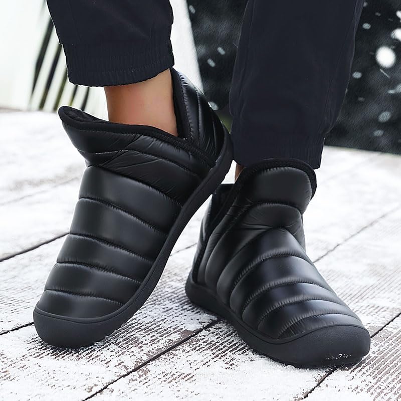 Womens Mens Barefoot Boots Shoes Winter Snow Warm Boots Zero Drop Sole