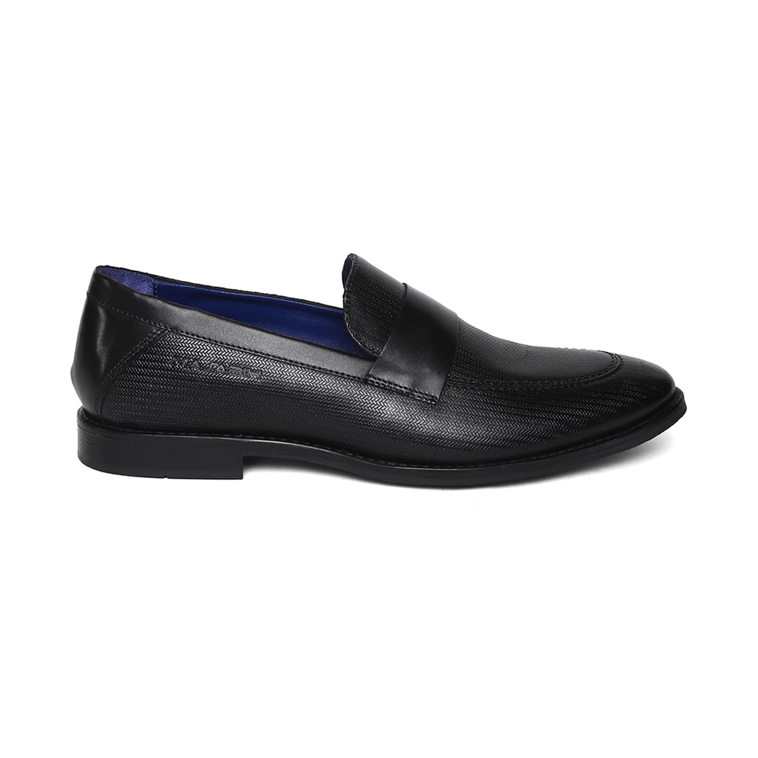 MASABIH Genuine Leather Black Printed Loafer Slipon Shoes for Men (B0C93PZHFY) Amazon Price History, Amazon Price Tracker