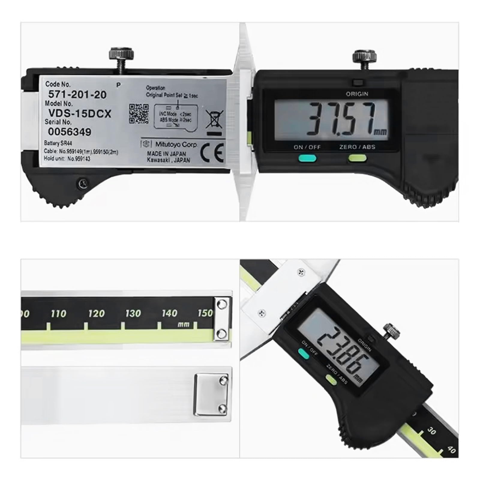 Suwmiarka cyfrowa, wodoodporne narzędzie pomiarowe IP67 z ekranem LCD, elektroniczne zaciski głębokościomierza ze stali nierdzewnej, cal/mm, rozdzielczość 0,01 mm, do majsterkowania