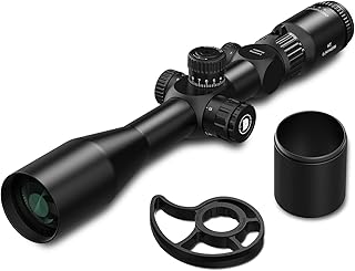 Lightweight HT 6-24/4-16x44 Rifle Scopes, First Focal Plane, 6 Levels Illuminated Reticle Rimfire Scope, Shockproof 30mm Tube Long Range Hunting Riflescope with 20mm Ring Mount - DISCOVERYOPT