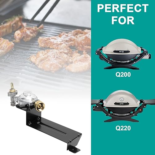 Miniatura 5 de 80476 Regulador de válvula para parrillas de gas Weber Q200 Q220, piezas de repuesto para Weber 396001 396002 566001 566002 566801 Conjunto de