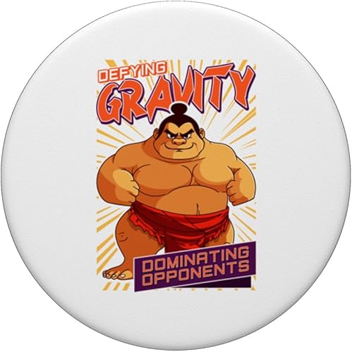 Miniatura 3 de Sumo Wrestler Defying Gravity Dominating Opponents PopSockets Swappable PopGrip