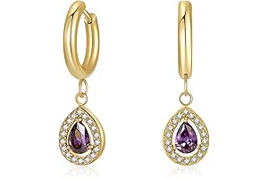 14K Gold Huggie Dangle Earrings - Delicate & Durable Jewelry under $5