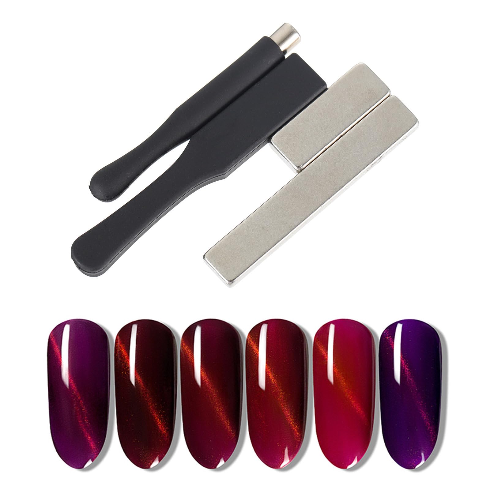 4Pcs Cat Eye Magnetic Gel Nail Polish Art Tools Nail Art Accessories Random Styles Create Unique Cat, Assorted Color, 7.50X1.50X0.20CM - Image 3