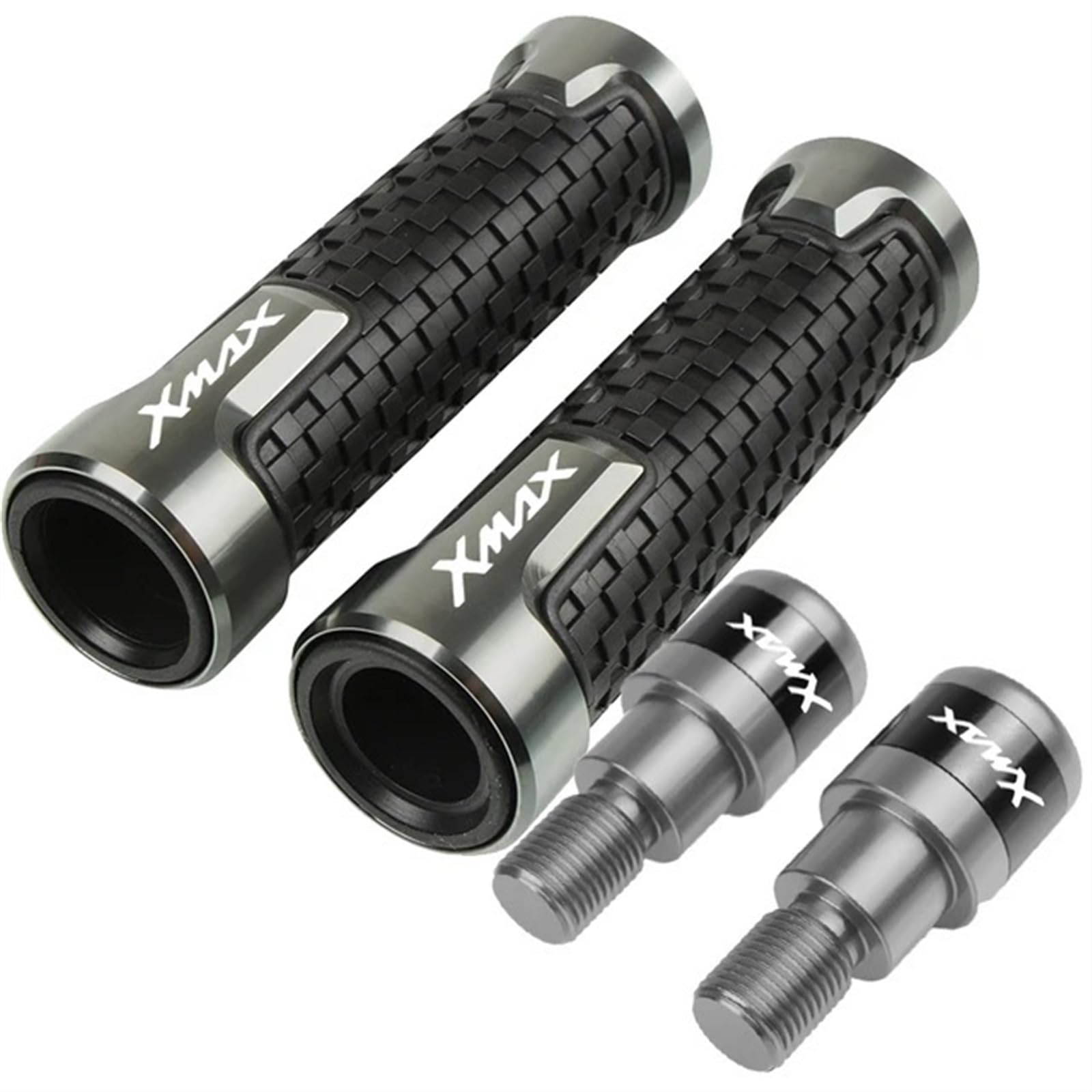 Dla YAMAHA Xmax 125 250 300 400 2013-2021 Kierownica Motocykla Uchwyty Do Kierownicy Uchwyt Zaślepka Zaślepka Wtyczka (Kolor : Grey Set, Rozmiar : 1)