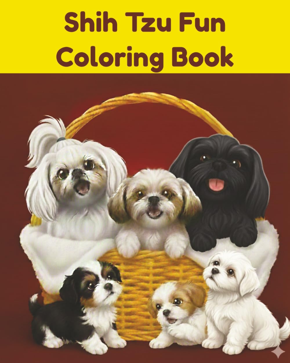 Shih Tzu Fun Coloring Book
