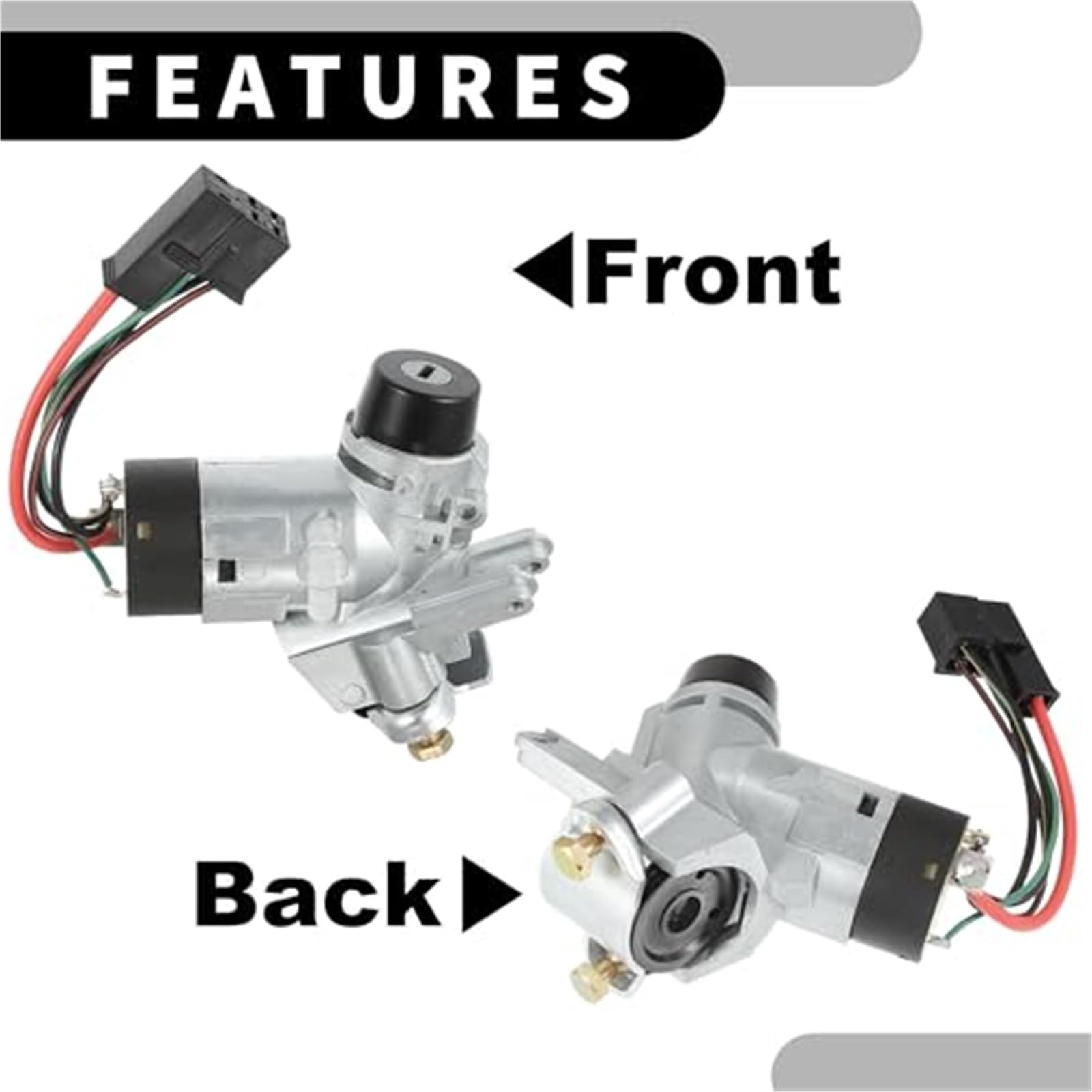 Gruppo cilindro di blocco interruttore di accensione con chiavi n. A9014600304 - Cilindro di blocco accensione auto Interruttore a chiave Avviamento, for Mercedes, for Sprinter 1995-2006 Metal