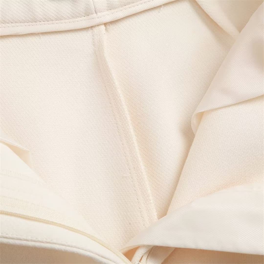 Set di due pezzi lunghi a doppio petto da donna primaverile a vita alta pantaloni a gamba larga