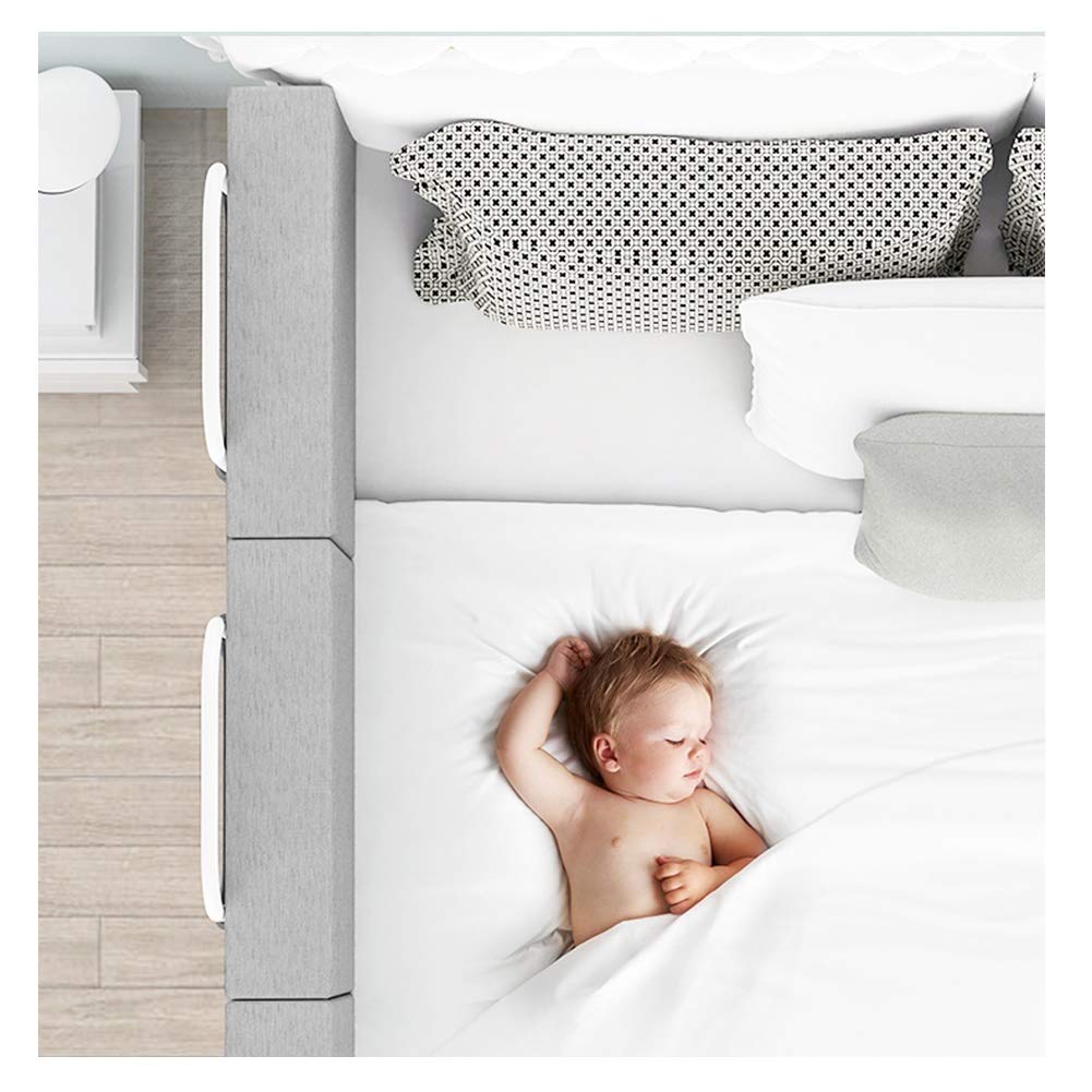 LIQICAI Bed Rail For Toddler, Foam Toddler Safety Side Rail Soft Bed Bumper/Guard For Kids Stop Falling, 2 Sizes (Color : Gray, Size : 120cm)