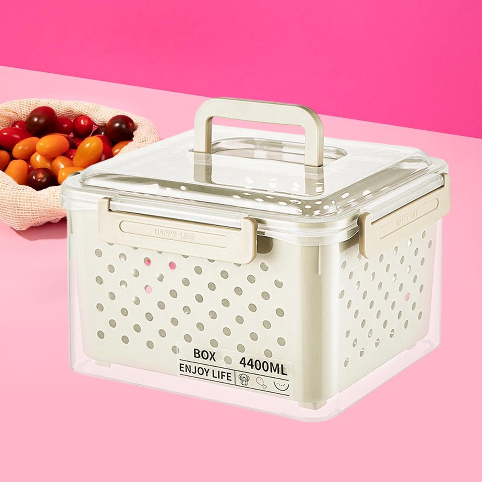 Amazon.co.jp: KCHFEVQ 冷蔵庫用フルーツコンテナ、食品保存容器、野菜