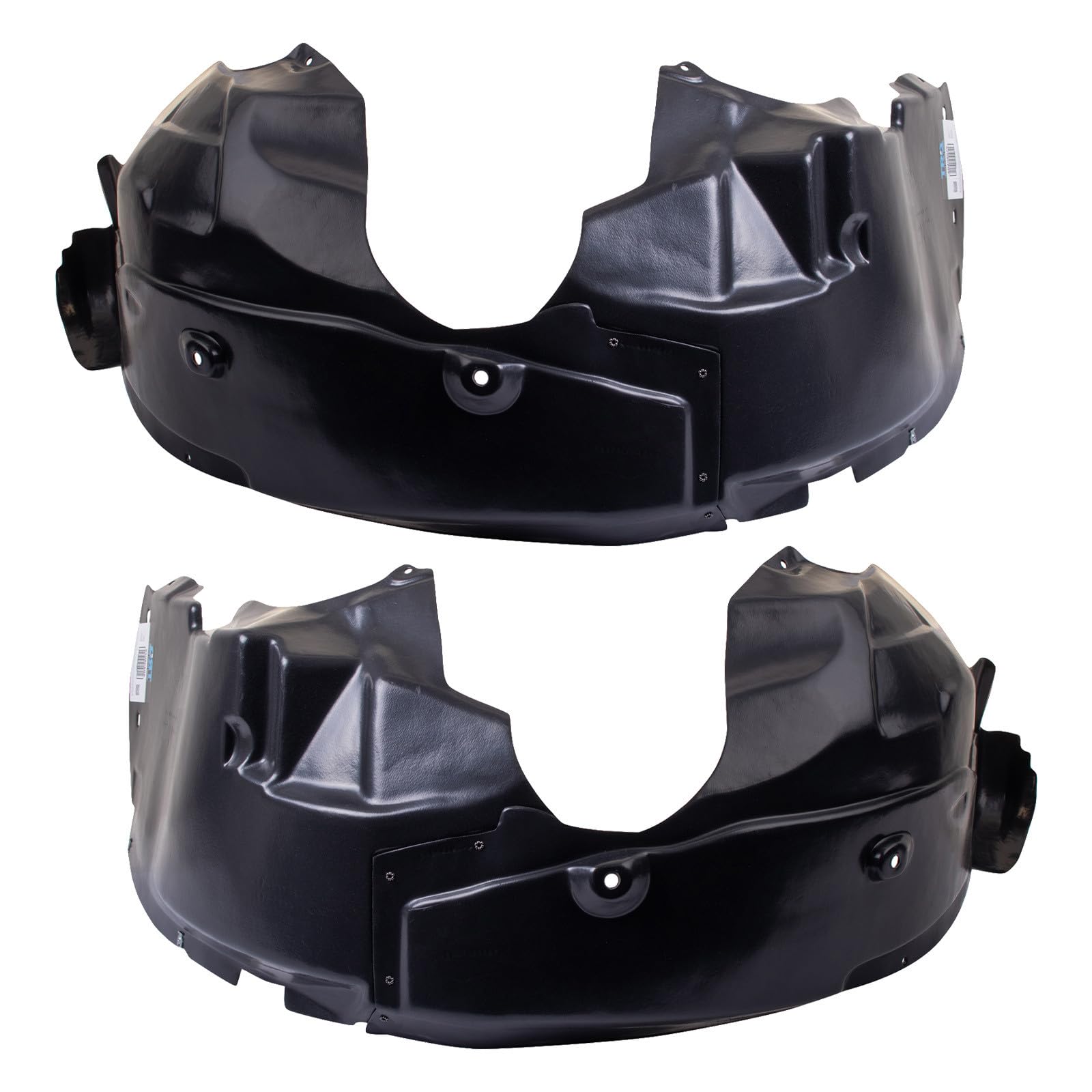 TRQ Front Driver and Passenger Side Inner Fender Liner Set | For 2007-2010 Chrysler Sebring 2011 200