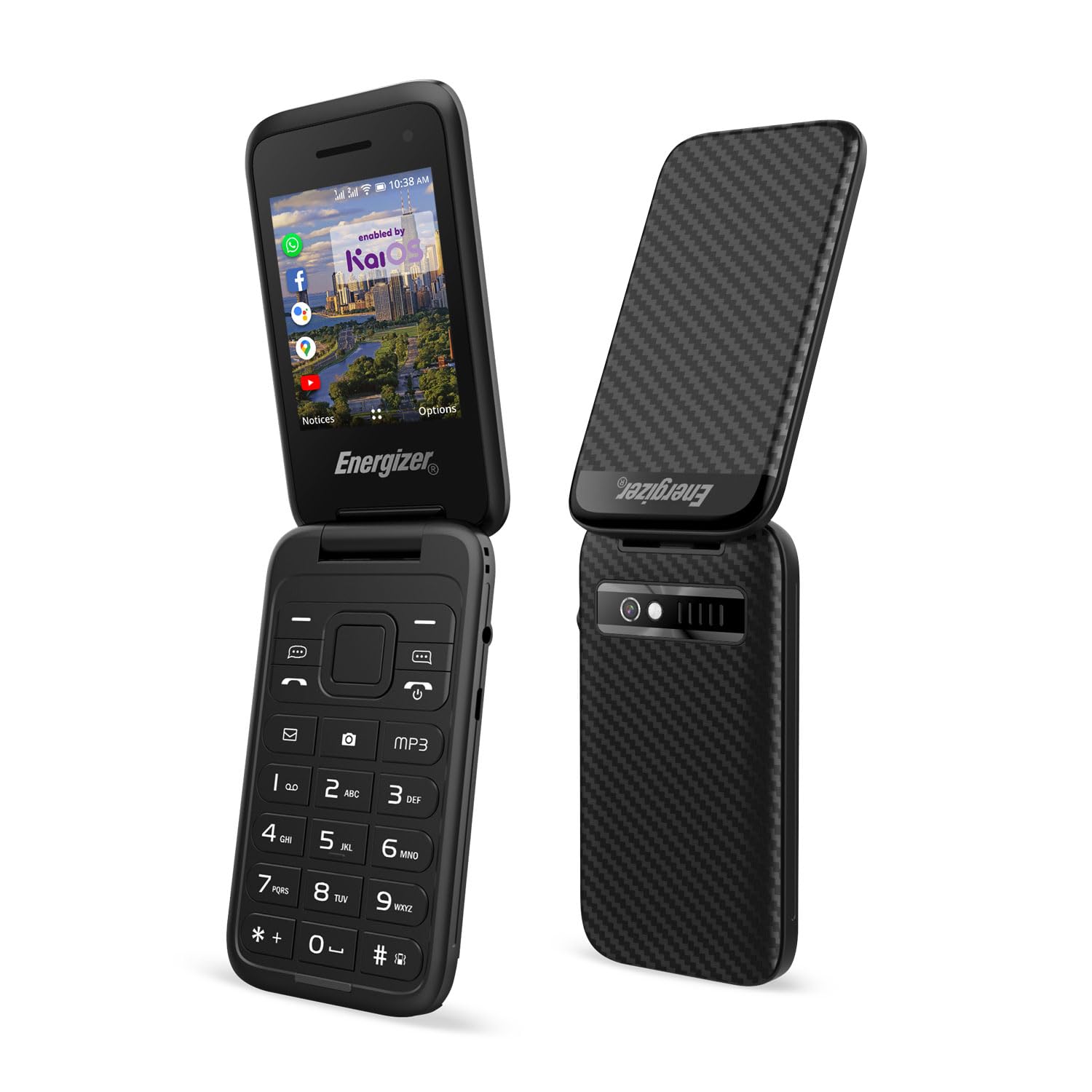 Energizer - E282SC Physical Keyboard Mobile - Bateria 1400 mAh - Dual Sim (Nano SIM) - 4G LTE - 3 lata - Czarny - Odblokowany - Aparat 2MP