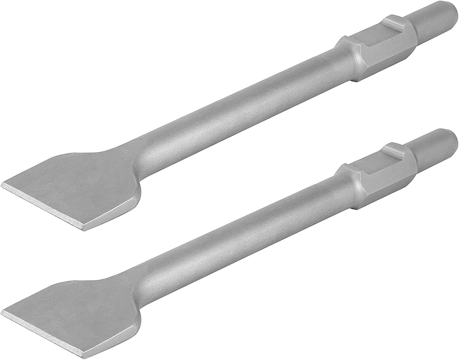 SHEUTSAN 2 Packs 3 x 16 Inches Hex Shank Scraping Chisel, 11/8 Inches