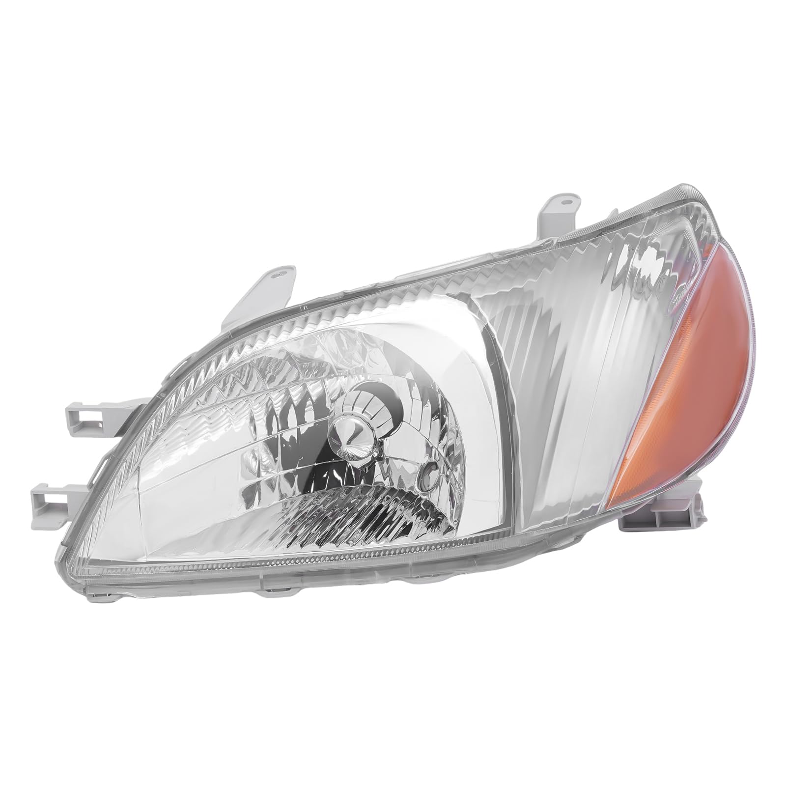 Halogen Headlight Assembly for Toyota Echo 2000 2001 2002,Front Left Driver Side Head Lights,Direct Replacement Headlamps Clear Lens Plating Housing