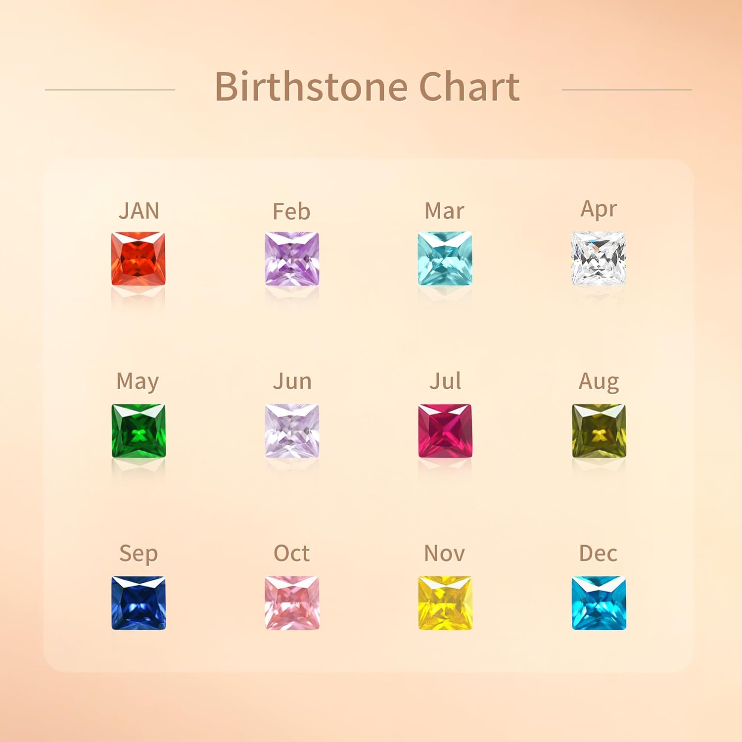 Lcherry Cross Birthtone Necklace for Women Birthday Christmas Gift for Her Confirmation Baptism Cross Pendant Religious Jewelry - Image 5