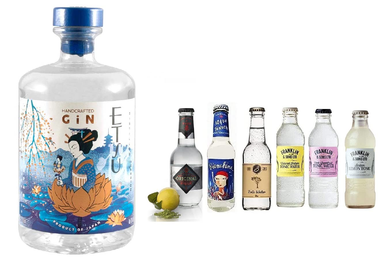 Etsu Handcrafted Gin 70cl 43% + Selezione di 6 Toniche Internazionali