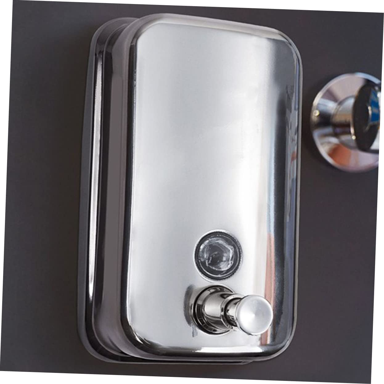 Gatuida Dispensador de Acero Inoxidable de Jabón Líquido Recargable y Montado en Pared 201 de 1000ml Diseño Duradero y Práctico Adecuado para Baño y Hotel