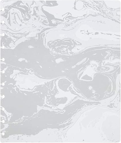 Vista 510 de Talia - Agenda personalizable con aros, (Fireworks Deep Lake, con discos Deep Lake, tamaño mediano (7.5 x 9.75 pulgadas).