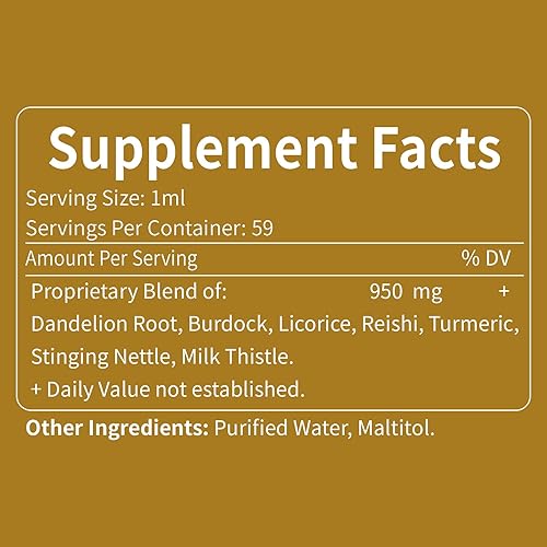 Miniatura 7 de Diente de Leon Organico Hierba, fórmula de suplemento de diente de león con cúrcuma de cardo mariano para limpieza desintoxicante, digestión y apoyo