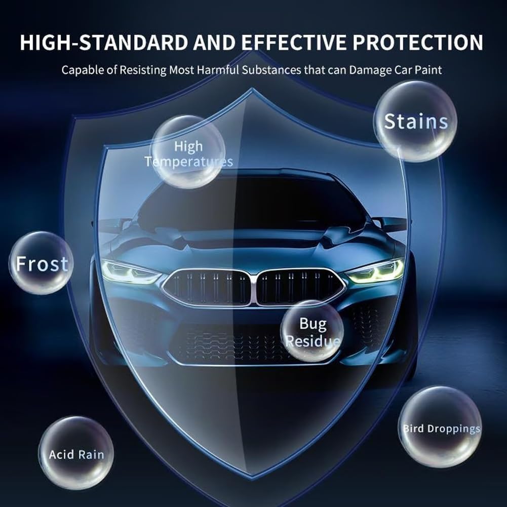 Nano Quick Effect Coating Agent, Beschichtungsspray Auto, 3-in-1 Hoch Schutz Schnelles Auto-Beschichtungs Spray für glanz und schutz, Integriert Wiederherstellung, Aufhellung Und Schutz (5 PCS)