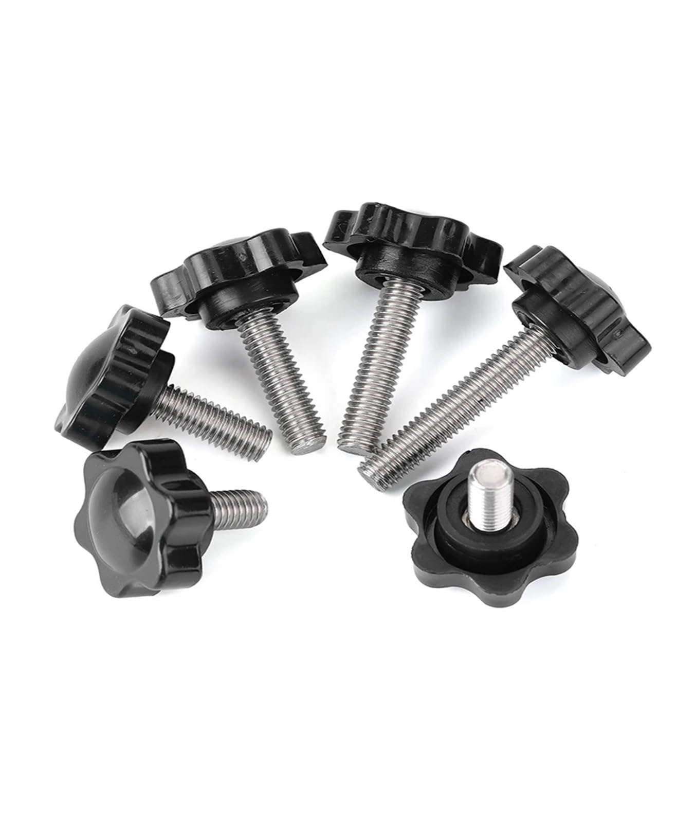 Perilla Estrella M12 2 Piezas M12 Perilla Estrella - Tuerca Manija Sujeción, Roscada Hembra 65mm Rosca Hembra M12